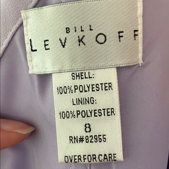Bill Levkoff periwinkle purple bridesmaids dress - Picture 7 of 8